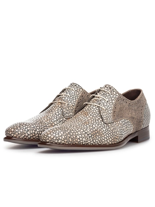 Floris van Bommel Floris Dressed Cognac Printed leath