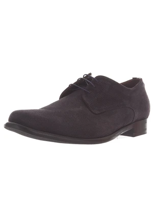 Floris van Bommel Floris Dressed DarkBlue Suede print