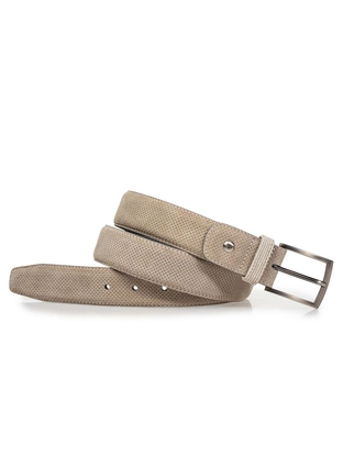 Floris van Bommel Floris LightBrown Suede print