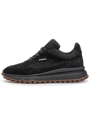 Floris van Bommel Floris Sport Black Nubuck leather