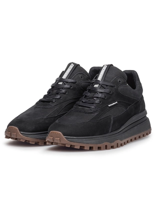 Floris van Bommel Floris Sport Black Nubuck leather