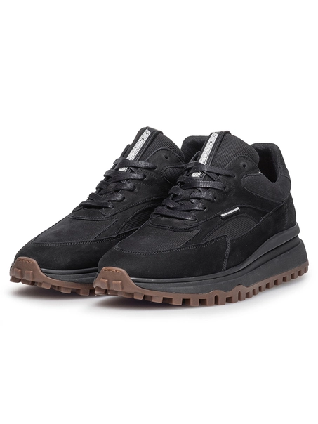 Floris van Bommel Floris Sport Black Nubuck leather