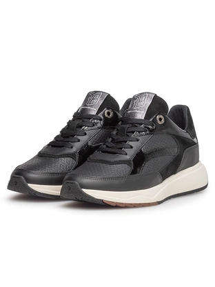 Floris van Bommel Floris Sport Black Printed leather