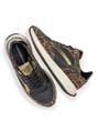 Floris van Bommel Floris Sport Brown Suede print