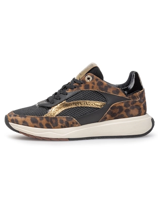 Floris van Bommel Floris Sport Brown Suede print