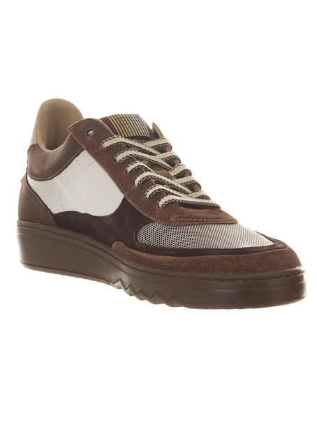Floris van Bommel Floris Sport Cognac Suede print