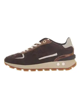 Floris van Bommel Floris Sport DarkBrown Suede print