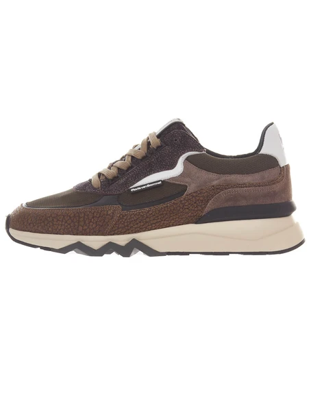 Floris van Bommel Floris Sport DarkGreen Suede print