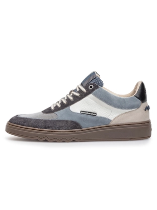 Floris van Bommel Floris Sport DarkGrey Suede print