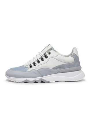 Floris van Bommel Floris Sport LightBlue Nubuck leath
