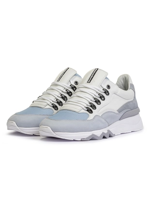 Floris van Bommel Floris Sport LightBlue Nubuck leath