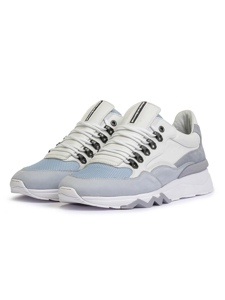 Floris van Bommel Floris Sport LightBlue Nubuck leath