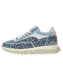Floris van Bommel Floris Sport LightBlue Suede Print