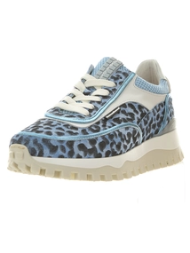 Floris van Bommel Floris Sport LightBlue Suede Print