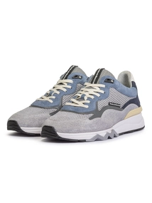 Floris van Bommel Floris Sport LightBlue Suede print