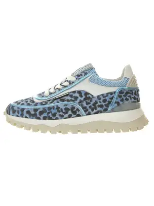 Floris van Bommel Floris Sport LightBlue Suede Print