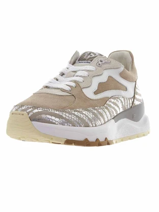 Floris van Bommel Floris Sport Taupe Metallic print