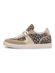 Floris van Bommel Floris Sport Taupe Suede Print