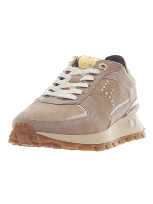 Floris van Bommel Floris Sport Taupe Suede print