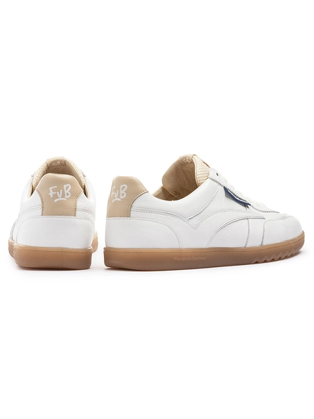 Floris van Bommel Floris Sport White Printed leather