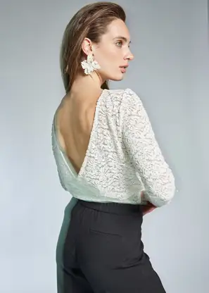 Freebird Tiana Ls Jer-Lace-Se