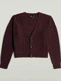 G-Star Cable cropped cardi knit wmn