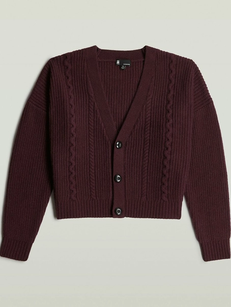 G-Star Cable cropped cardi knit wmn