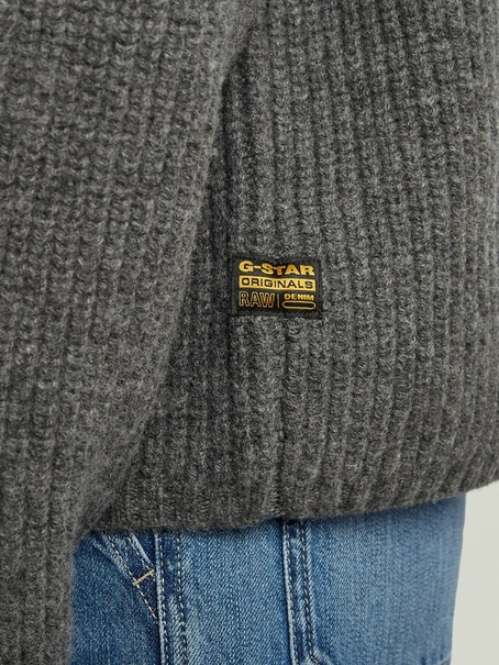 G-Star Cable double collar knit wmn
