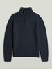 G-Star Double collar half zip knit