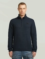 G-Star Double collar half zip knit