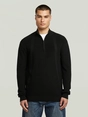 G-Star Structure half zip knit