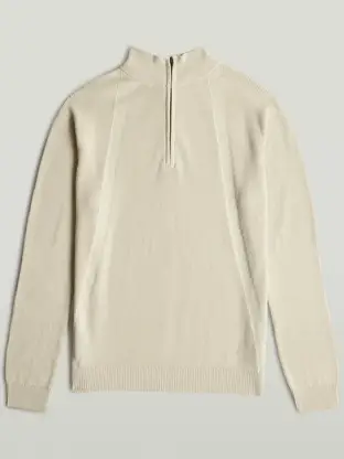 G-Star Structure half zip knit