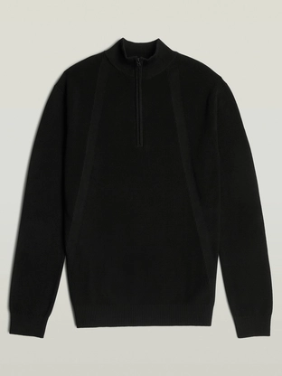 G-Star Structure half zip knit