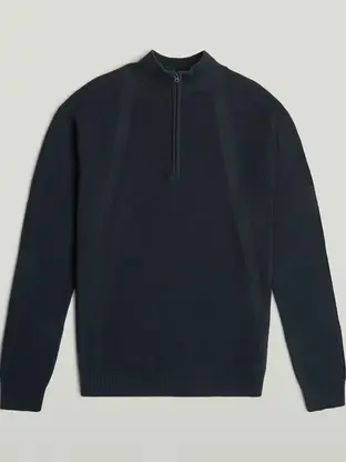 G-Star Structure half zip knit
