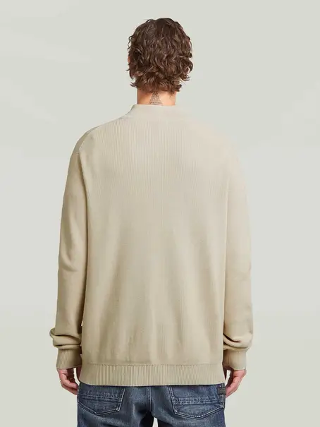 G-Star Structure half zip knit