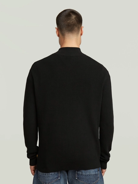 G-Star Structure half zip knit