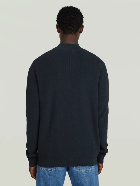 G-Star Structure half zip knit