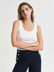 GANT SLIM RIBBED TANK TOP