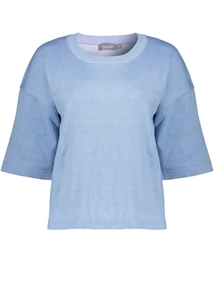 Geisha Basic pullover 3/4 sleeves lurex