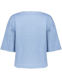 Geisha Basic pullover 3/4 sleeves lurex