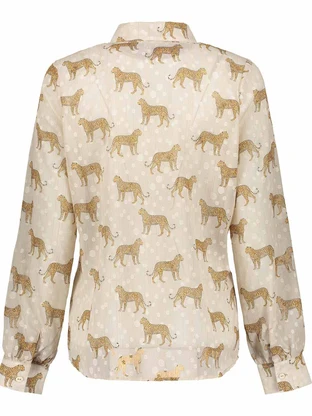 Geisha Blouse animal, dots