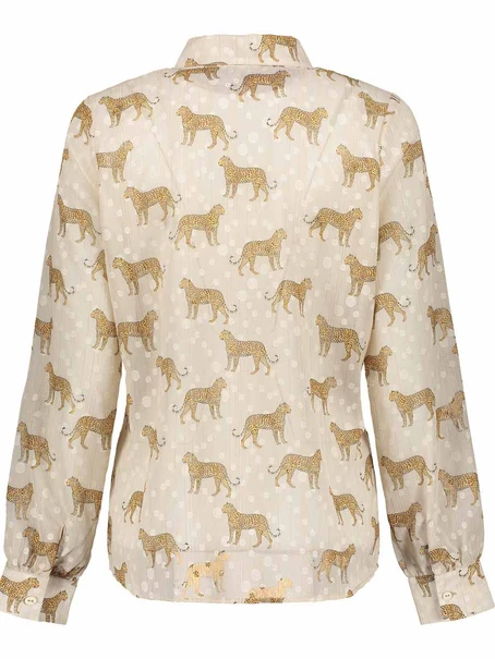 Geisha Blouse animal, dots