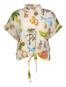 Geisha Blouse AOP