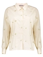 Geisha Blouse embroidery flowers