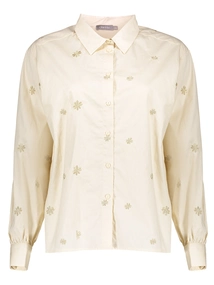 Geisha Blouse embroidery flowers