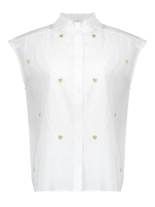 Geisha Blouse lurex hearts