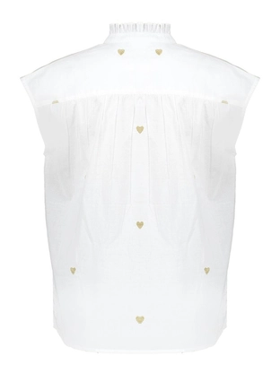 Geisha Blouse lurex hearts