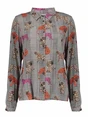 Geisha Blouse print animal lurex