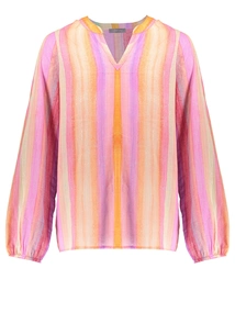 Geisha Blouse stripe multicolour