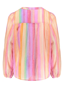 Geisha Blouse stripe multicolour